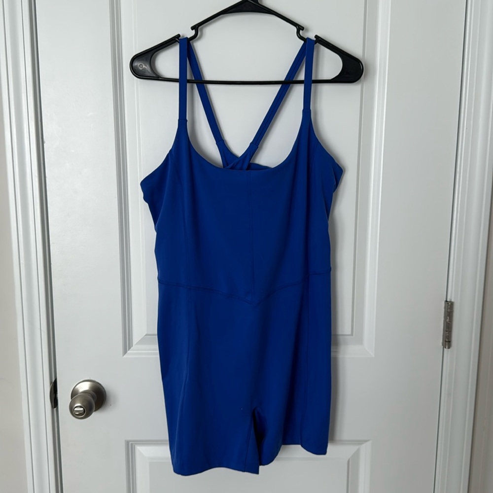 JoyLab Royal Blue Strappy Romper Jumpsuit